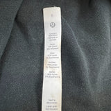 Lululemon Scuba Hoodie Womens Size 6 Black Light Cotton Fleece Full Zip