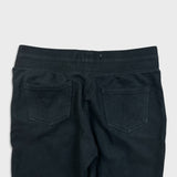 True Religion Sweatpants Mens Small Black Fleece Taper Leg Joggers