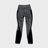 Lululemon Fit Physique Tight Luon Suited Jacquard Womens Size 4 Black Yoga