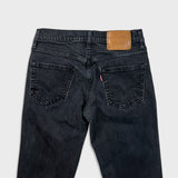 Levi's 511 Jeans Mens 28x30 Black Slim Fit Mid Rise Dark Wash Stretch Denim Pants