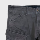 G-Star Raw Pants Mens 34x32 Gray Rovic Zip 3D Straight Taper Cuff Cargo Trouser