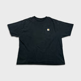 Vintage Carhartt T Shirt Mens XL Black Workwear Faded Short Sleeve Pocket Tee