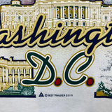 Vintage 90s Washington D.C. USA Mens T Shirt XL White Fruit of the Loom Tee