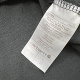 Carhartt T Shirt Mens XL Black Loose Fit Workwear Faded Short Sleeve Pocket Tee