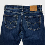 Levi's 511 Jeans Mens 33x32 Blue Slim Fit Mid Rise Dark Wash Stretch Denim Pants