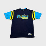 Vintage 2003 Akademiks T Shirt Mens XL Blue Stadium Division Hip Hop Tee