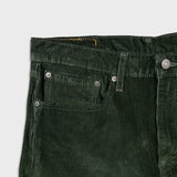 Levi's 502 Pants Mens 34x30 Green Corduroy Tapered Stretch Regular Fit Mid Rise