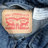 Levi's Type 3 Jean Jacket Mens Medium Blue Dark Wash Denim Western Trucker