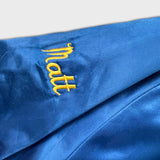 Vintage 90s Chalk Line Milford Baseball Satin Jacket Youth XS Blue USA Retro Bomber