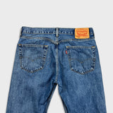 Levi's 505 Jeans Mens 33x29 Blue Regular Fit Straight Leg Medium Wash Denim Pants