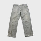 Vintage Akademiks Jeans Mens 34x29 Gray Straight Leg Faded Hip Hop Y2K Pants