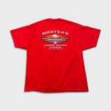 Vintage 2005 Harley Davidson T Shirt Mens 2XL Red Canada USA Eagle Biker Tee