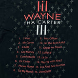 Vintage 2008 Lil Wayne Tha Carter III T Shirt Mens Small Black Album Promo Rap Tee