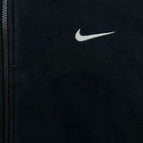 Nike Sportswear Hoodie Mens 2XL Black Swoosh Full Zip Hooded Sweatshirt