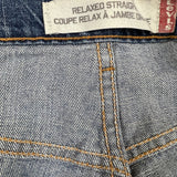 Levi's Jeans Mens 36x30 Blue Relaxed Fit Straight Leg Medium Wash Baggy Denim Pants