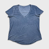 Lululemon Love Tee Fade V Shirt Womens XL Blue Relaxed Short Sleeve Tee