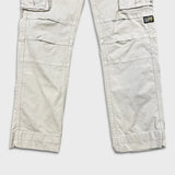 G-Star Raw Pants Mens 32x28 White Straight Fit Casual Utility Cargo Trousers
