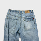 Vintage Ecko Unltd Jeans Mens 34x33 Blue Light Wash Relaxed Fit Baggy Y2K Denim Pants