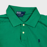 Vintage 90s Polo Ralph Lauren Shirt Mens Large Green Pony Casual Short Sleeve