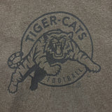 Vintage Y2K Hamilton Tiger Cats T Shirt Mens Large Brown CFL Football Ringer Tee