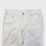 Vintage Polo Ralph Lauren Jeans Mens 36x32 White 625 Wide Flare Leg USA Denim Pants