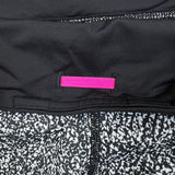 Lululemon Pace Tight Womens Size 6 Flashback Static White Black Athletic Yoga Leggings