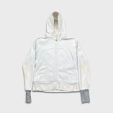 Lululemon Scuba Hoodie Womens Size 10 White Full Zip Sports Hooded Sweatshirt