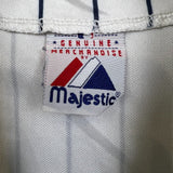 Vintage Majestic New York Yankees Jersey Mens Large White Sports MLB Baseball