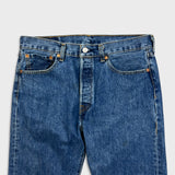 Levi's 501 Jeans Mens 32x27 Blue Original Fit Straight Medium Wash Denim Pants