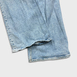 Levi's 70s Style High Flare Jeans Womens Size 26 Blue Light Wash Distressed Denim Pants