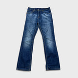 Levi's 527 Bootcut Jeans Mens 31x32 Blue Slim Fit Mid Rise Dark Wash Stretch Denim Pants