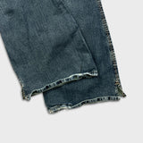 Silver Jeans Womens 32x35 Blue Flare Leg Bootcut Low Rise Dark Wash Y2K Denim Pants