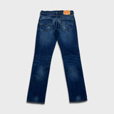 Levi's 511 Jeans Mens 31x32 Blue Slim Fit Mid Rise Dark Wash Stretch Denim Pants