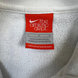 Nike Sportswear Sweatshirt Mens Large White 1/2 Zip Swoosh Athletic Pullover