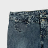 Silver Jeans Womens 32x35 Blue Flare Leg Bootcut Low Rise Dark Wash Y2K Denim Pants