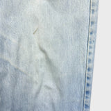 Vintage 90s Levi's 535 Jeans Mens 38x32 Blue Euro Fit Light Wash Wide Leg Baggy Pants