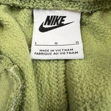 Nike Sportswear Sweatpants Mens Large Green Swoosh Taper Leg Fleece Jogger
