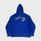Nike Toronto Blue Jays Hoodie Mens Large Blue Center Swoosh MLB Baseball Sweater