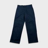Dickies Pants Mens 34x32 Blue Loose Fit Workwear Baggy Casual Chino Trousers