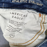 American Eagle Jeans Mens 33x32 Blue Airflex + Athletic Straight Medium Wash Denim Pants