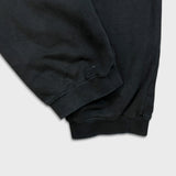 Stussy Worldwide Sweatpants Mens Large Black Faded Taper Leg Fleece Jogger
