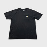 Carhartt T Shirt Mens XL Black Loose Fit Workwear Faded Short Sleeve Pocket Tee