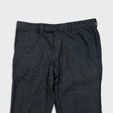 Hugo Boss Geno Dress Pants Mens 34x32 Slim Fit Charcoal Wool Blend Trouser