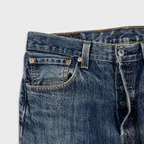 Levi's 501 Jeans Mens 33x28 Blue Original Fit Straight Leg Medium Wash Denim Pants