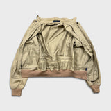 Vintage 90s Polo Ralph Lauren Harrington Jacket Mens Small Beige Full Zip Bomber