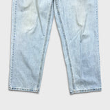 Vintage 90s Levi's 535 Jeans Mens 38x32 Blue Euro Fit Light Wash Wide Leg Baggy Pants