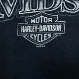 Vintage 2008 Harley Davidson T Shirt Mens XL Black Motor Sport Biker Tee