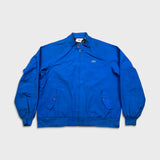Vintage 80s Izod Lacoste Harrington Jacket Mens XL Blue Plaid Lined Light Bomber