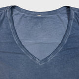 Lululemon Love Tee Fade V Shirt Womens XL Blue Relaxed Short Sleeve Tee