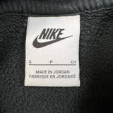 Nike Sportswear Hoodie Mens Small Black Swoosh Pullover Hooded Sweatshirt